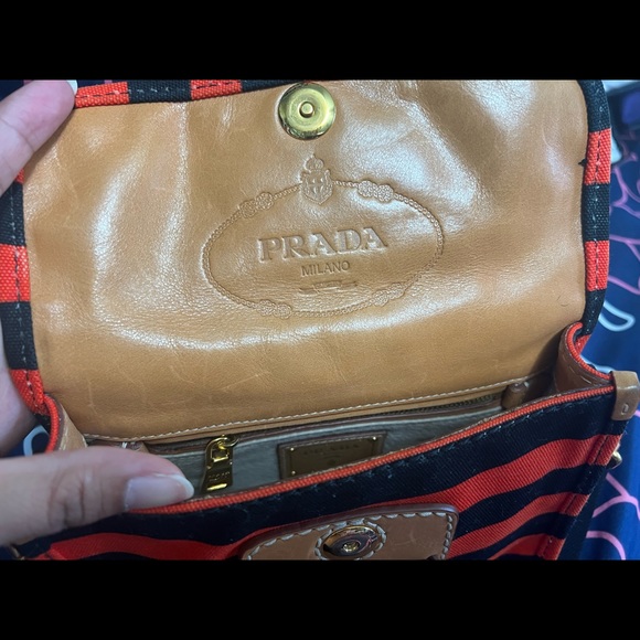 Prada Canapa Mini Righe Arancio - Picture 9 of 15